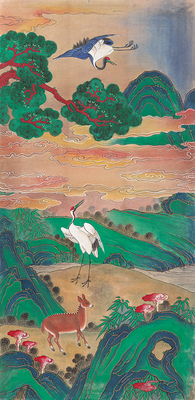 민화가인 - 십장생도창호 10