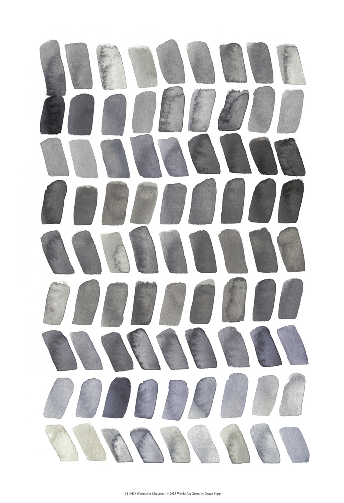 그레이스 포프 - Watercolor Chevron I