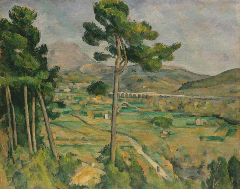 폴 세잔 - Mont Sainte-Victoire and the Viaduct of the Arc River Valley
