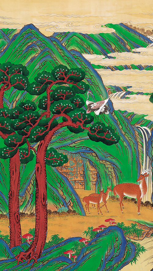 민화가인 - 십장생도 10폭 4