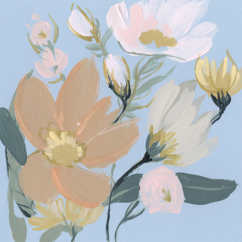 제니퍼 골드버거 - Bouquet on Blue II