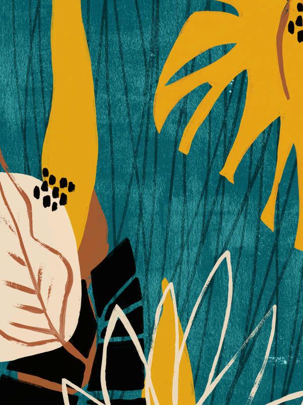 준 에리카 베스 - Graphic Blue Lagoon I