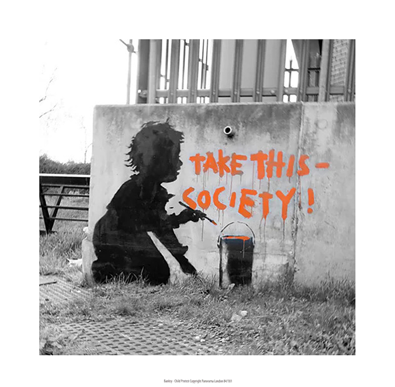 뱅크시 - Child Protest