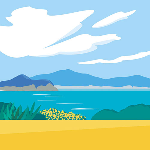 한명일 - 외도에서 바라본 풍경