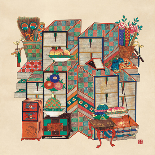 민화가인 - 문방도 S2