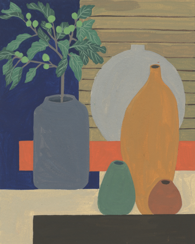 멜리사 왕 - Vases on a Shelf III