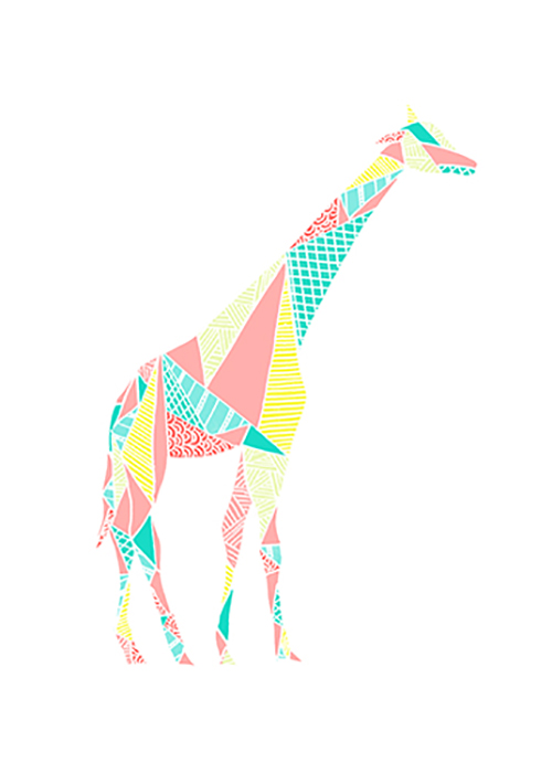팸 바라체크 - Pastel Colorpoly Giraffe