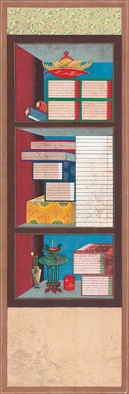 민화가인 - 책가도가리개병풍 S1