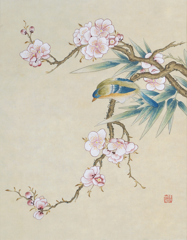 최임숙 - 신사임당 (화조도 12폭 매화 대나무 새)