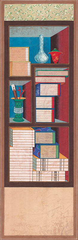 민화가인 - 책가도가리개병풍 S2