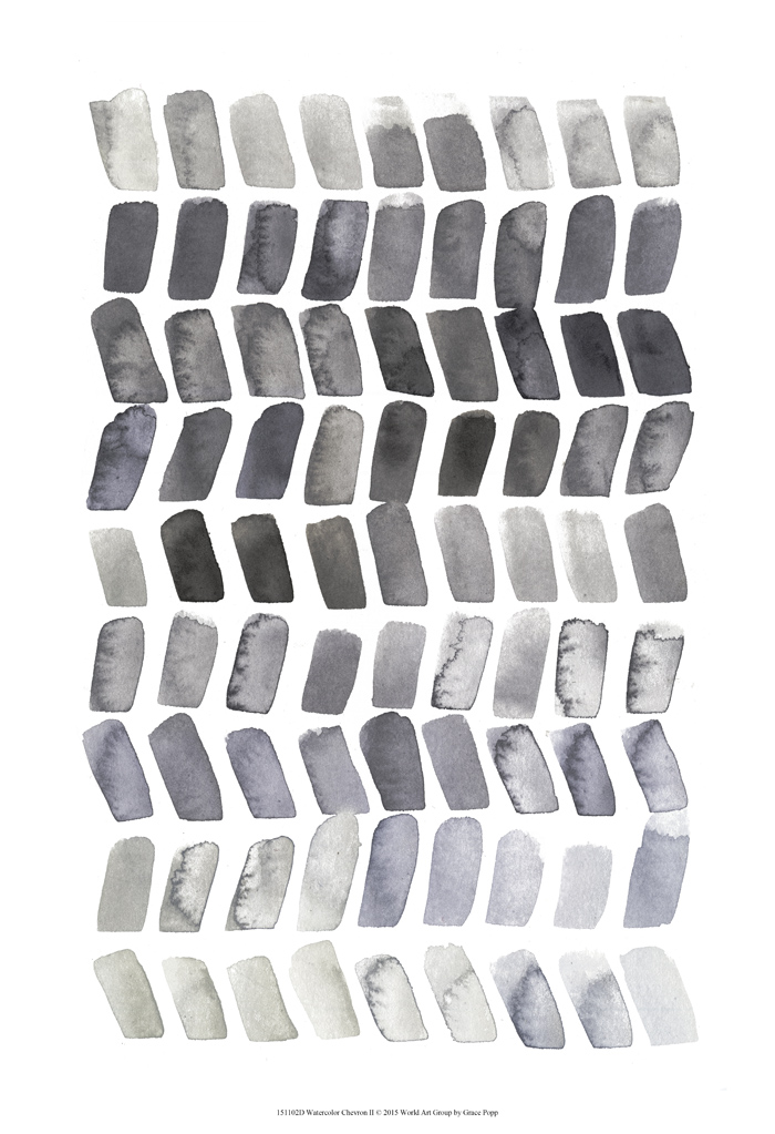 그레이스 포프 - Watercolor Chevron II
