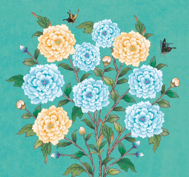 이숙자 - 꽃가지 연청