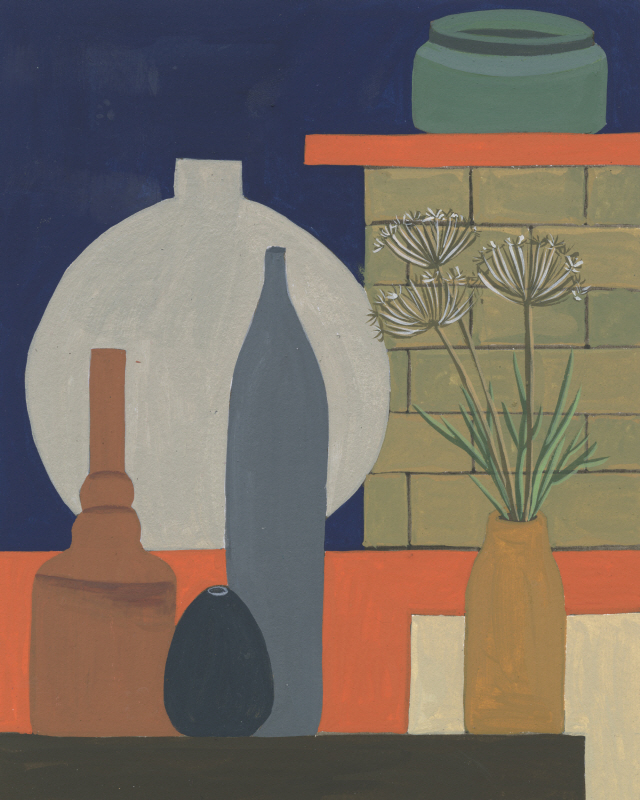 멜리사 왕 - Vases on a Shelf IV