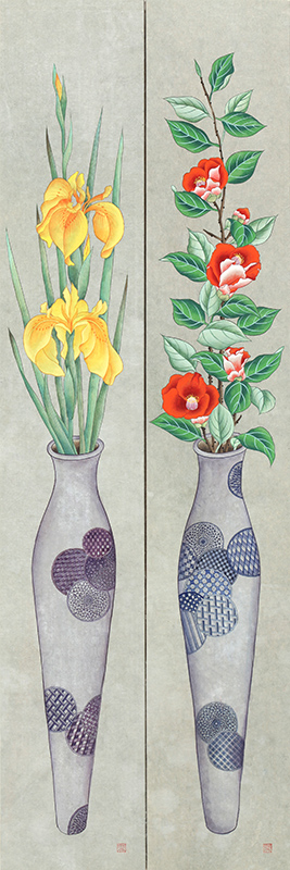 김경희 - 바램 2폭 (Vase Of Happiness)