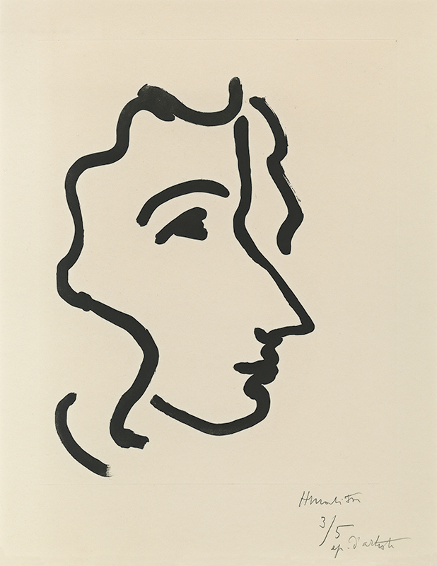 앙리 마티스 - Nadia In Sharp Profile