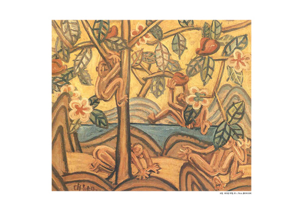 이중섭 - 도원, 1953