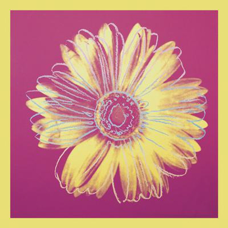앤디 워홀 - Daisy, C.1982 (Fuchsia & Yellow)