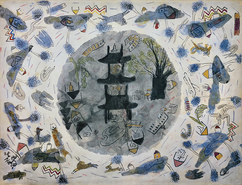 이왈종 - 생활속에서, 중도의 세계