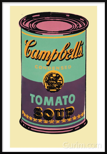 앤디 워홀 - Campbell'S Soup Can, 1965 (Green & Purple)