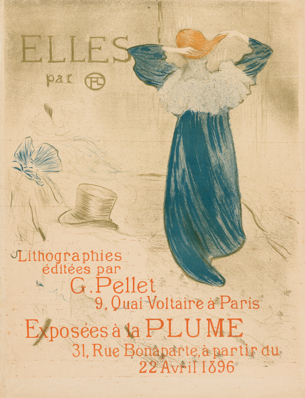 앙리 드 툴루즈 로트렉 - Elles (Poster For 1896 Exhibition At La Plume)