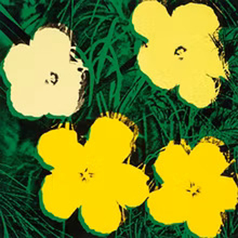 앤디 워홀 - Flowers, C.1964 (4 Yellow)