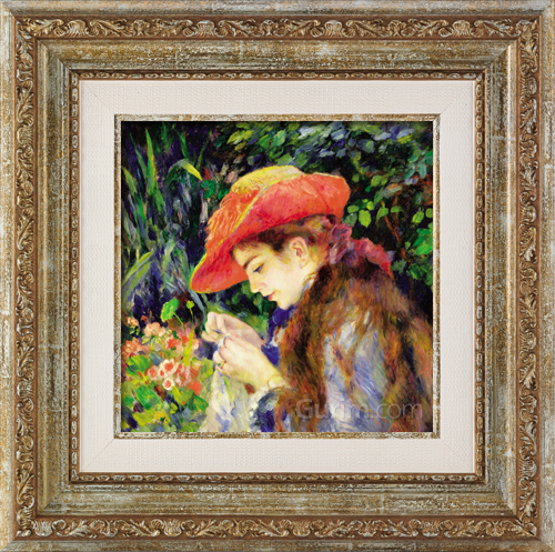 피에르 오귀스트 르누아르 - 바느질하는 마리 테레즈 뒤랑 뤼엘