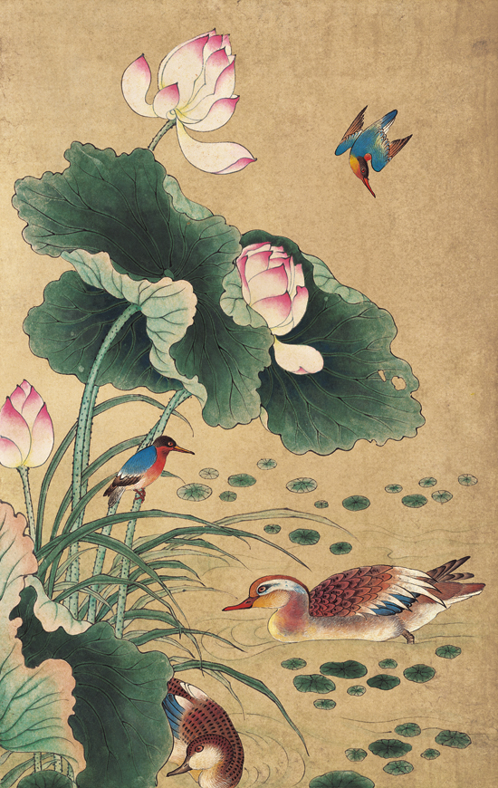 민화가인 - 화조도6폭병 3