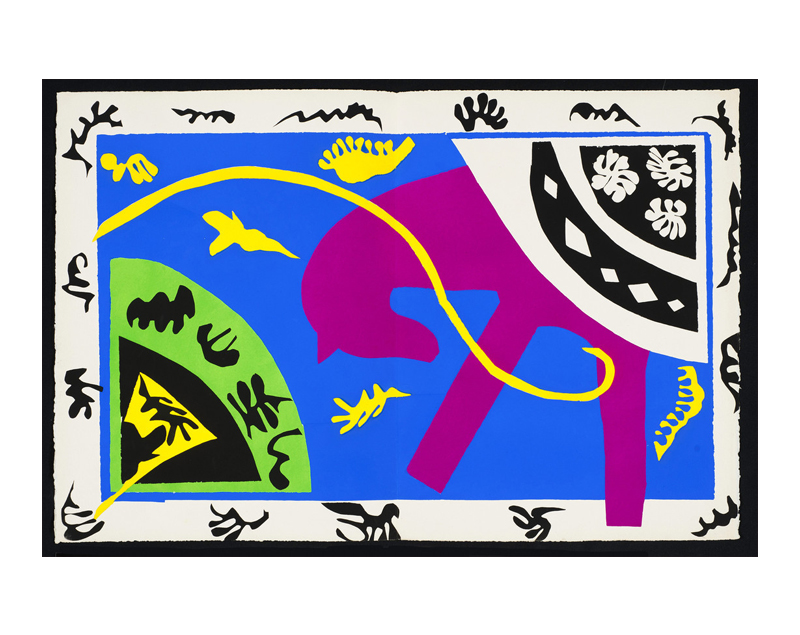 앙리 마티스 - Horse Rider And Clown Plate V from the Illustrated Book Jazz 1947