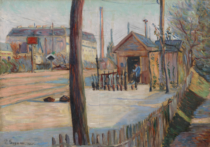 폴 시냐크 - Railway junction near Bois-Colombes, 1885