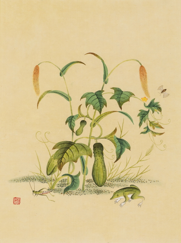 최임숙 - 신사임당 (초충도_오이와 개구리)