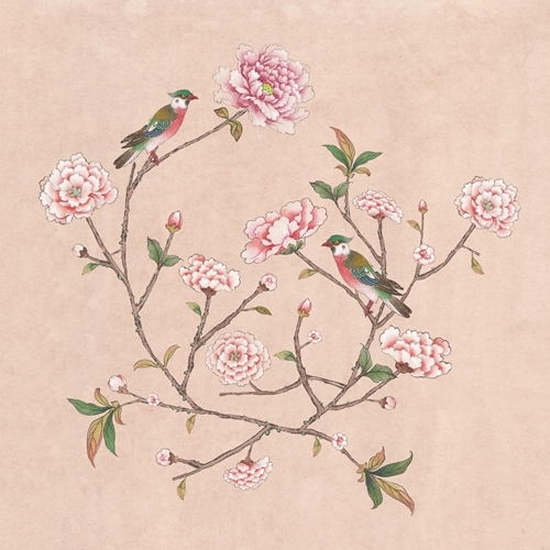 이숙자 - WHHACHHO 화조도 분홍