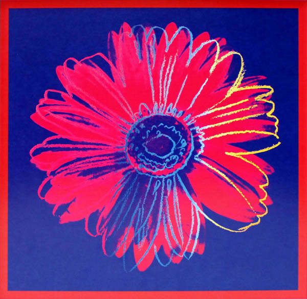 앤디 워홀 - Daisy, C.1982 (Blue & Red)