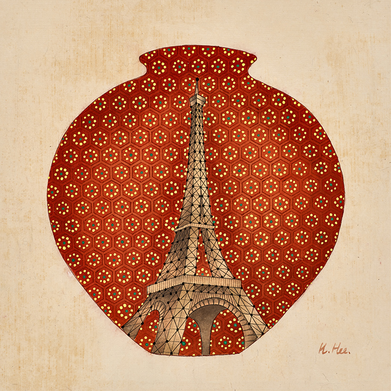 김경희 - 달항아리-동서양의 조화 Ⅱ