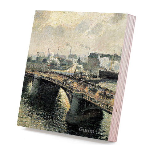 카미유 피사로 - Pont Boildieu in Rouen (안개낀날, 석양이 내리는 루앙의 보일디외다리)