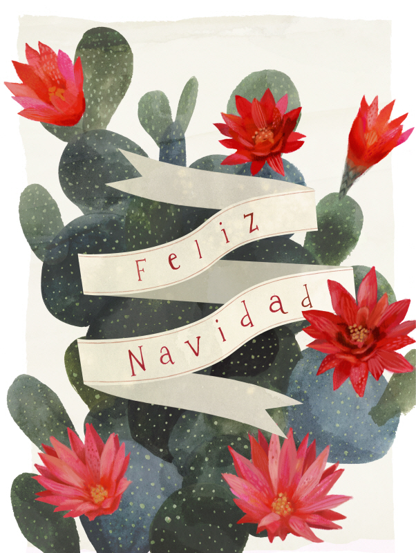 빅토리아 보르헤스 - Desert Christmas Cactus I