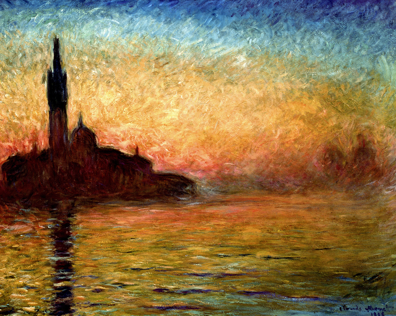 클로드 모네 - Venice At Sunset