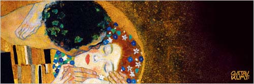 구스타프 클림트 - The Kiss (Der Kuss), dark detail