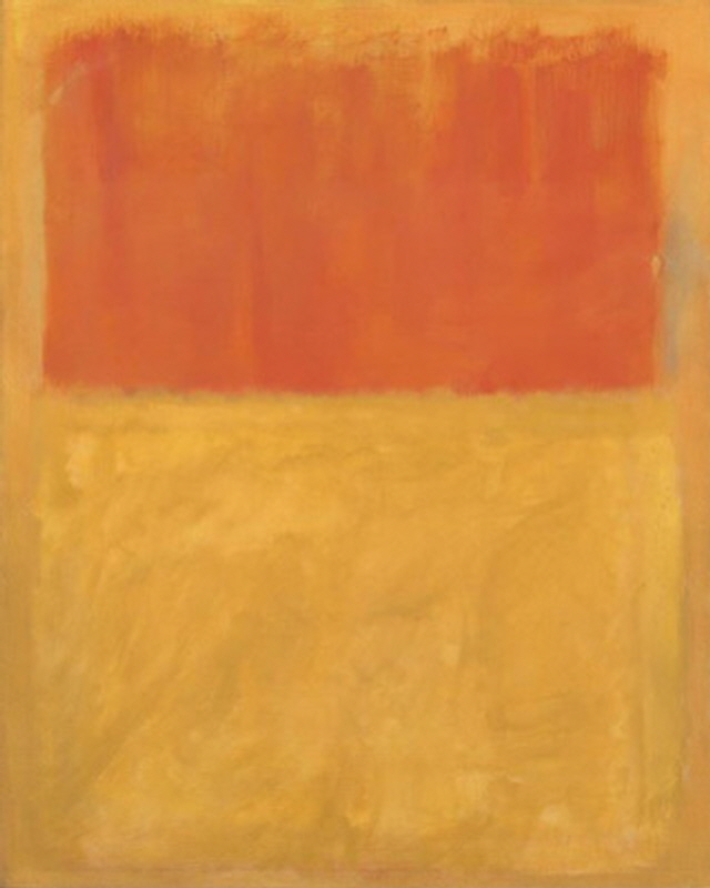 마크 로스코 - Orange and Tan, 1954