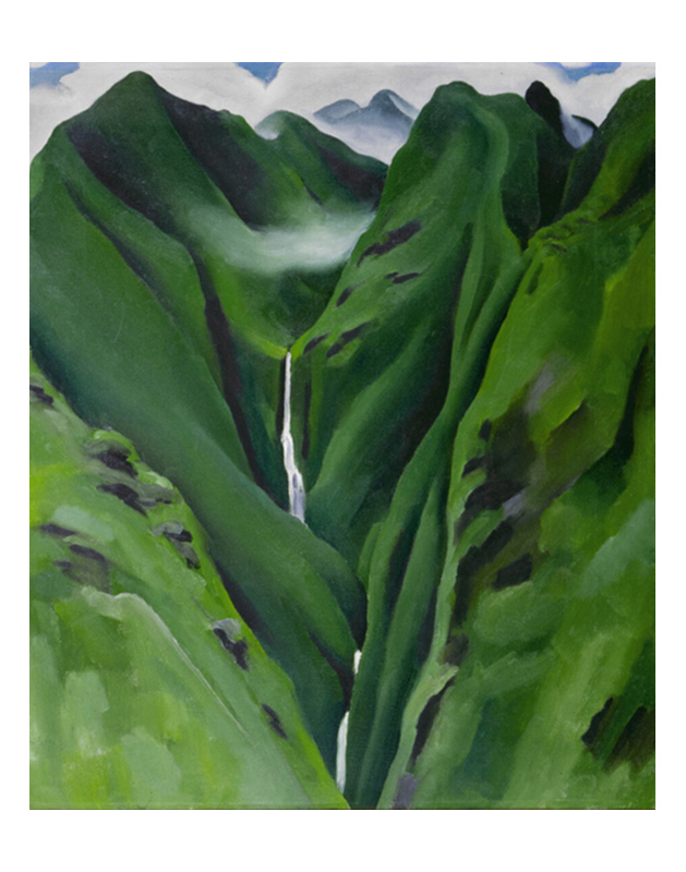 조지아 오키프 - Waterfall No.1 lao Valley, Maui