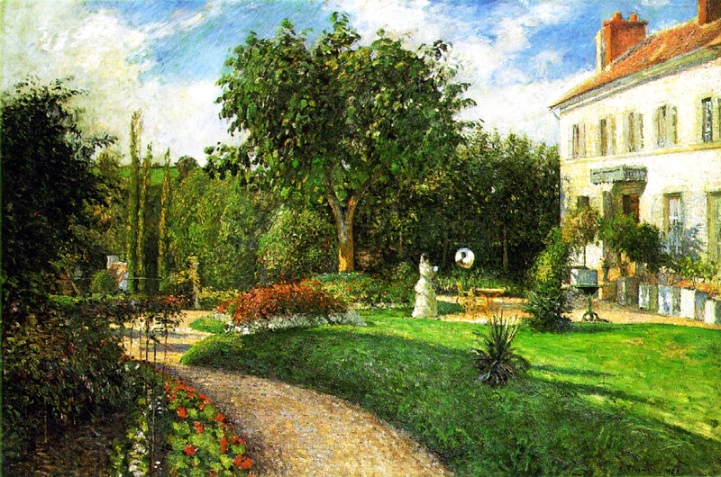 카미유 피사로 - The Garden of Les Mathurins at Pontoise, 1876 