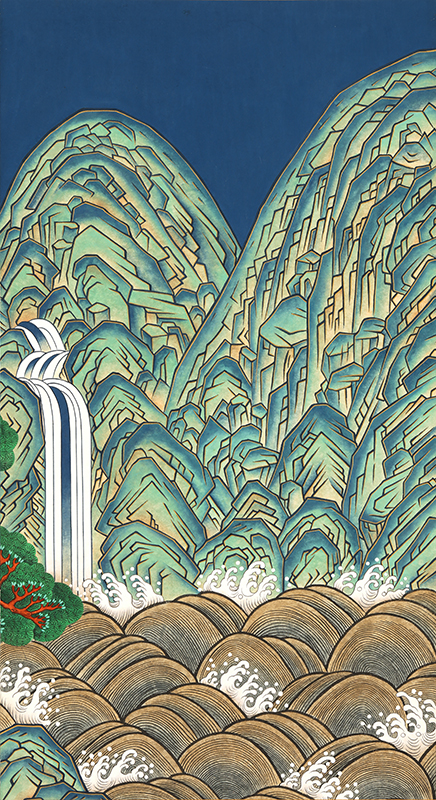 손유영 - 일월오봉도 4폭 2