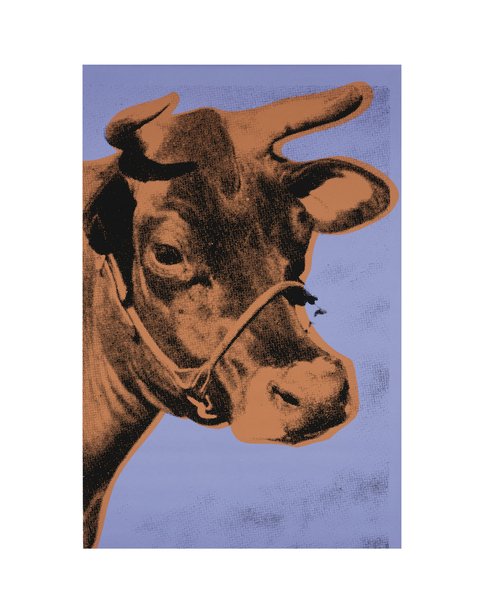 앤디 워홀 - Cow, 1971 (Purple & Orange)