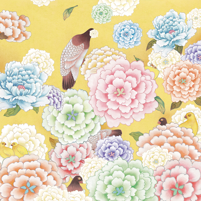 이숙자 - 화조숲 노랑