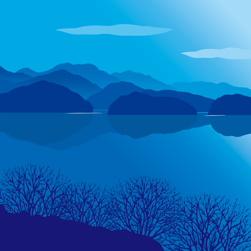 한명일 - 충주호의 겨울밤