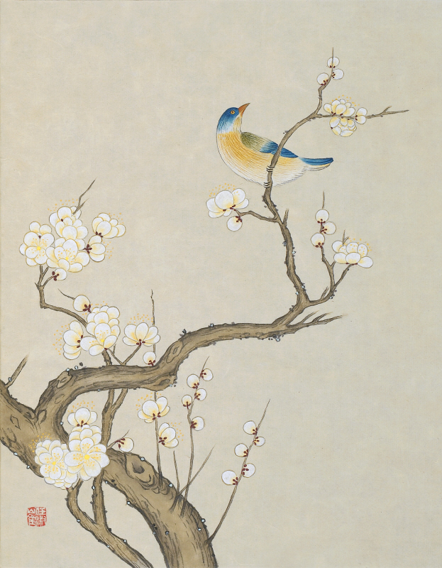 최임숙 - 신사임당 (화조도 12폭 매화와 새)