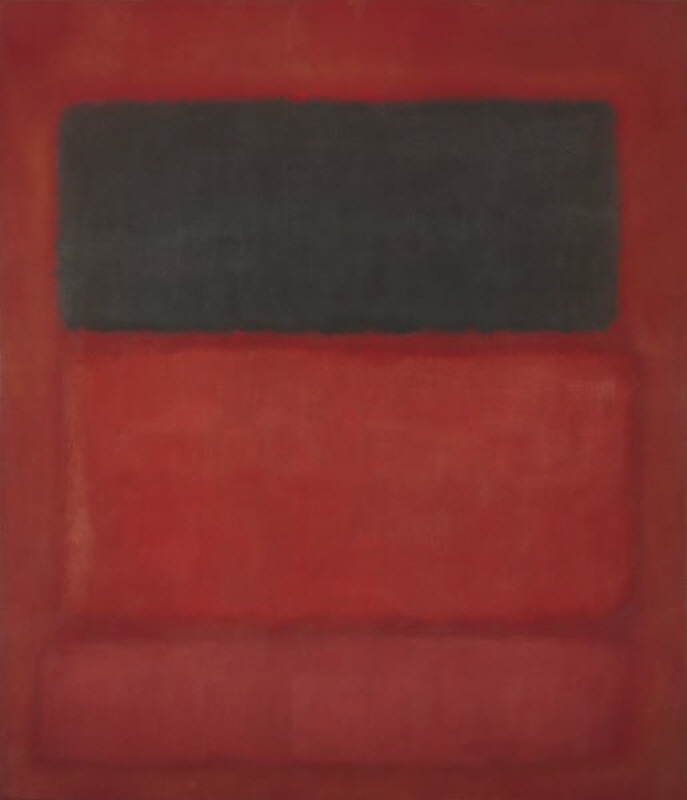 마크 로스코 - Black over Reds (Black on Red), 1957