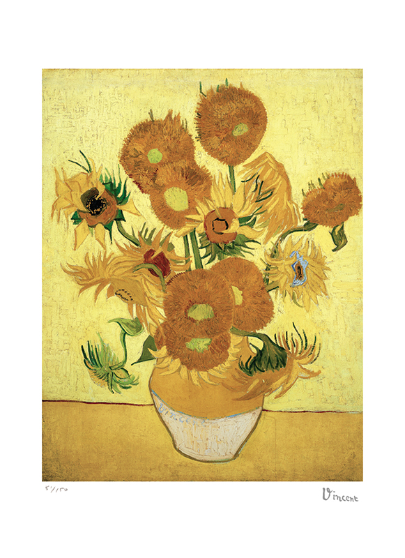 빈센트 반 고흐 - Vase Of Fifteen Sunflowers, C.1888