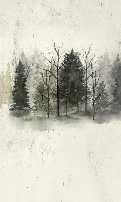 그레이스 포프 - Textured Treeline I