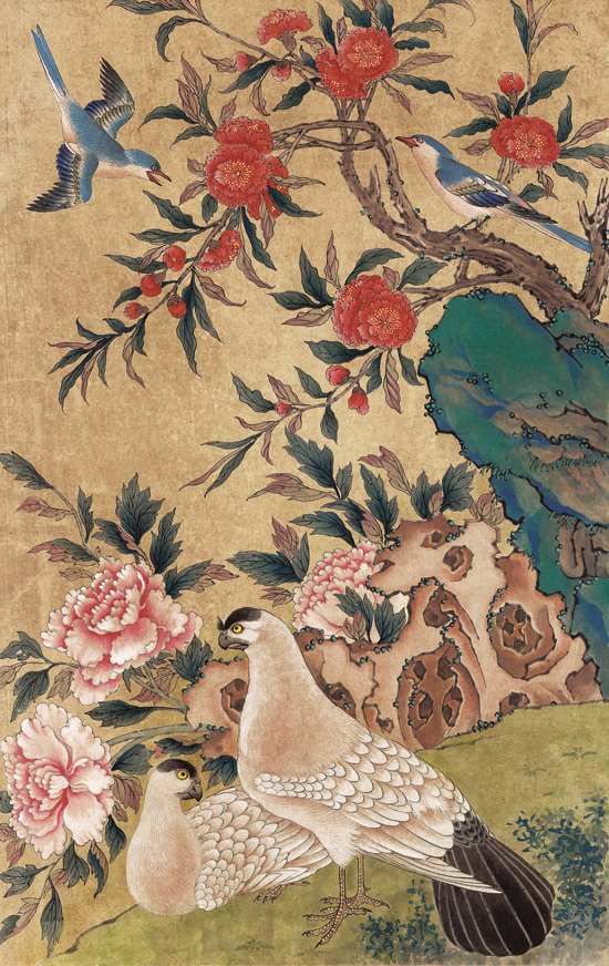 민화가인 - 화조도6폭병 4