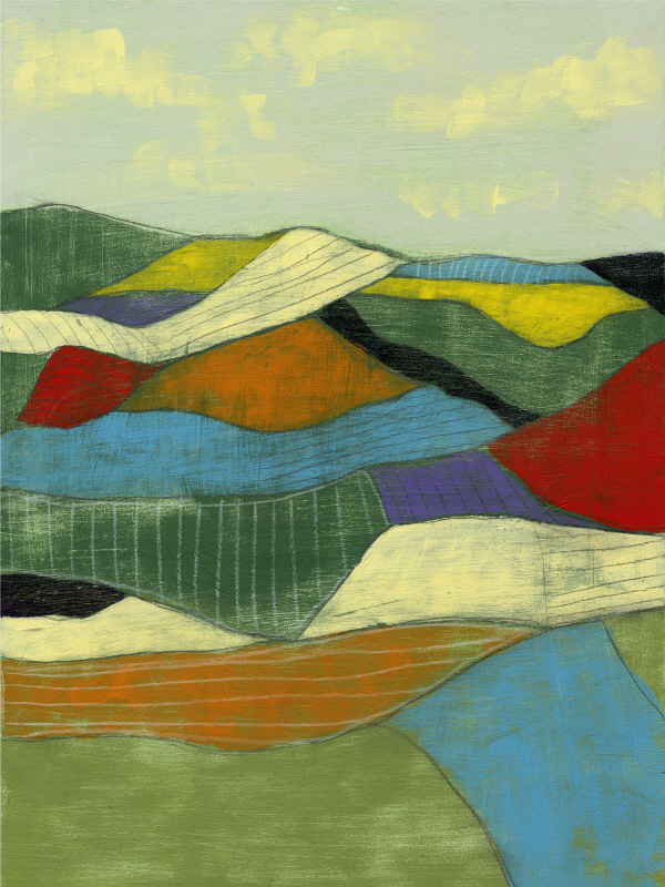 제니퍼 골드버거 - Patchwork Fields I